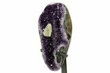 Sparkling Amethyst Geode With Metal Stand - Uruguay #371907-3